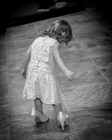 Mommies girl and wedding shoes/ Demotte, Indiana