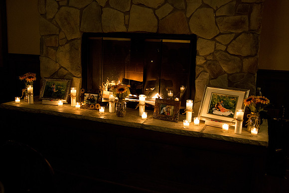 The Glow of a Warm Fireplace /Wedding photographer /Valparaiso
