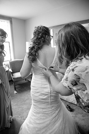 Buttoning Up the Wedding Dress