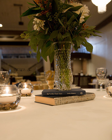 Dads Book center piece/ Wedding Photographer/ Laporte, In/ The Allure