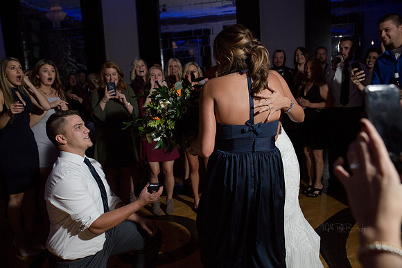 Engagement Wedding Bouquet Toss/ Wedding Photographers/ The Allure, Laporte, Indiana