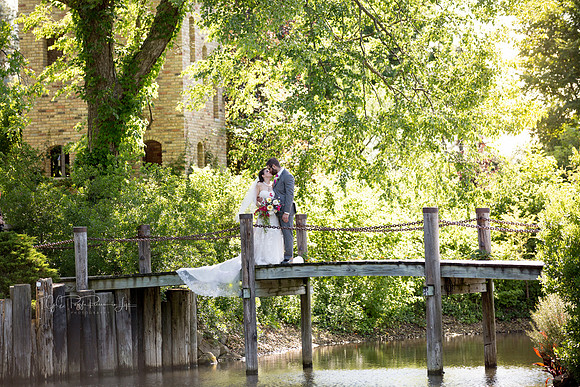 Bridge Across Still Waters/ Wedding Photography/ Demotte, Indiana