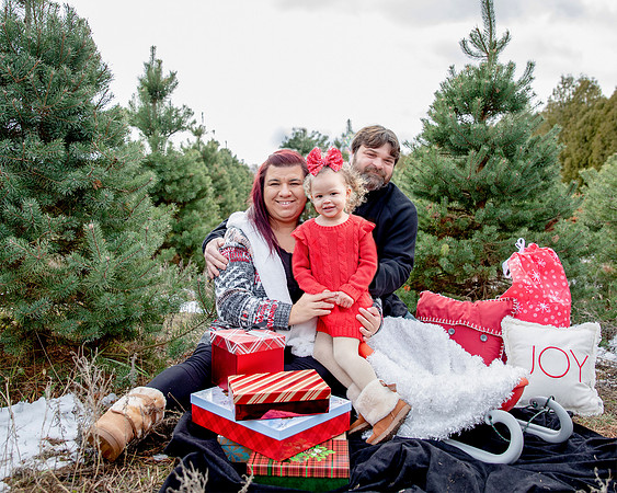 Christmas Time/ Mini Session/ Family/ Hensler's Christmas Tree Farm, Hamlet, Indiana/ northwest Indiana Photographer