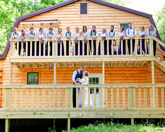 Log Cabin Bridal Party/ Northwest Indiana Wedding Photographer/ Linton, Indiana