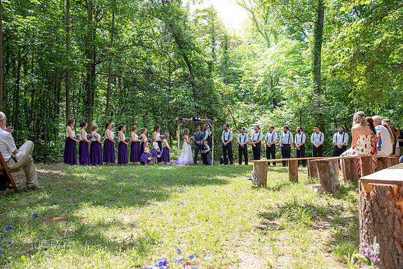 Wedding Party of 22/ Large Wedding Party/ Northwest Indiana Wedding Photographer/ Linton, Indiana