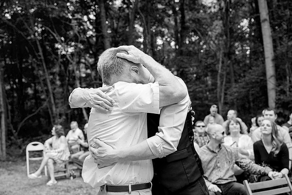 Emotional Hug/ Northwest Indiana Wedding Photographer/ Linton, Indiana