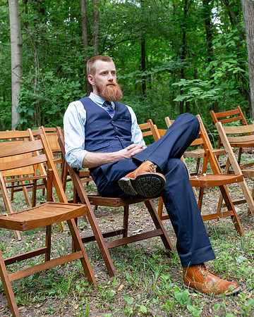 One Second to Relax Before the Wedding/ Northwest Indiana Wedding Photographer/ Linton, Indiana