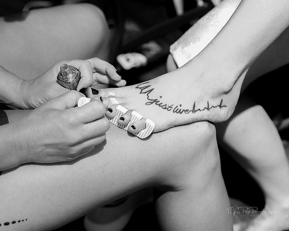 The tattoo of a nurse getting married/ Northwest Indiana Wedding Photographer/ Linton, Indiana