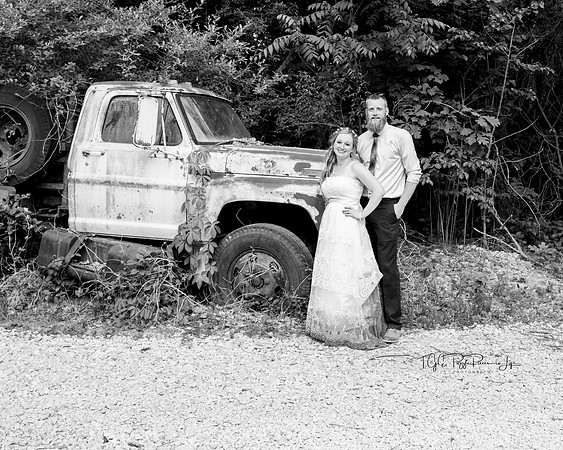 Vintage Truck and a Wedding Dress/ Northwest Indiana Wedding Photographer/ Linton, Indiana