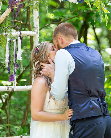 Passionate Wedding Kiss/ Northwest Indiana Wedding Photographer/ Linton, Indiana