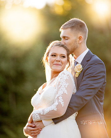 Beautiful Sunset Moment/ Wheatfield, In/ Wedding Photography/ Backyard Wedding