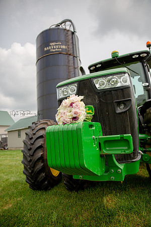 Who Said a Tractor Can't be Beautiful/ Beecher, Ill/ Wedding Photographer