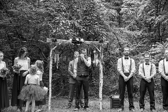 A  Groom's Tear/ Linton, In/ Wedding Photographer