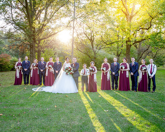 Bridal Party/ Ogden Garden, Valparaiso/ Wedding